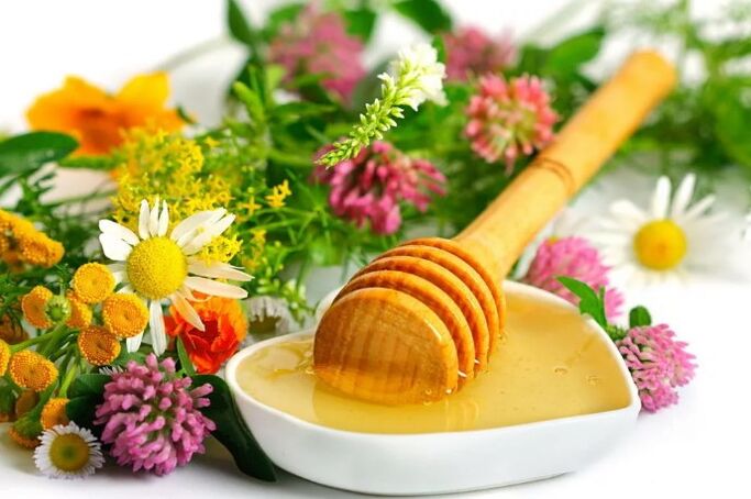 Herbe et miel